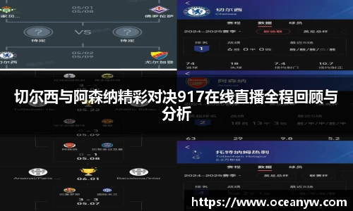 切尔西与阿森纳精彩对决917在线直播全程回顾与分析